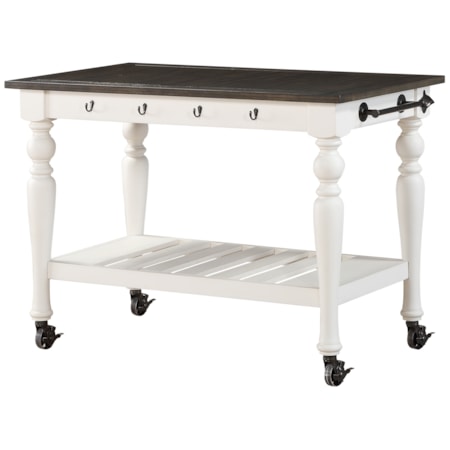 Two Tone Kitchen Cart