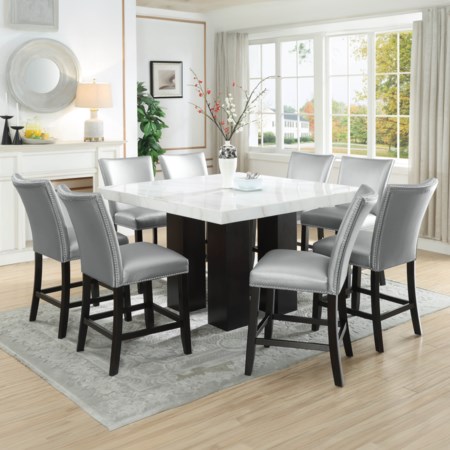 Square 7-Piece Counter Dining Set