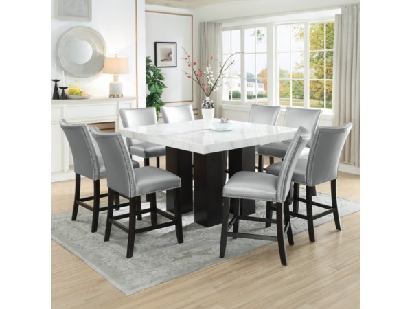 Square 7-Piece Counter Dining Set