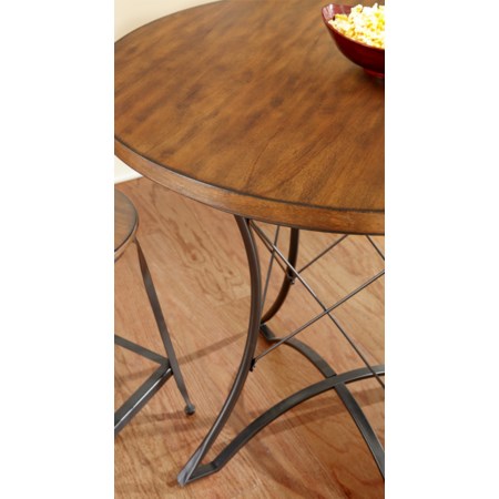 3-Piece Round Counter Dining Set