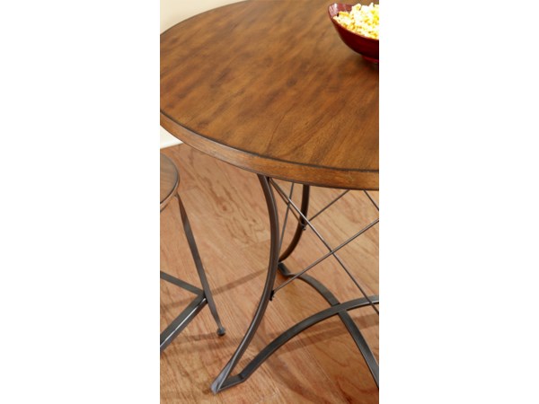 3-Piece Round Counter Dining Set