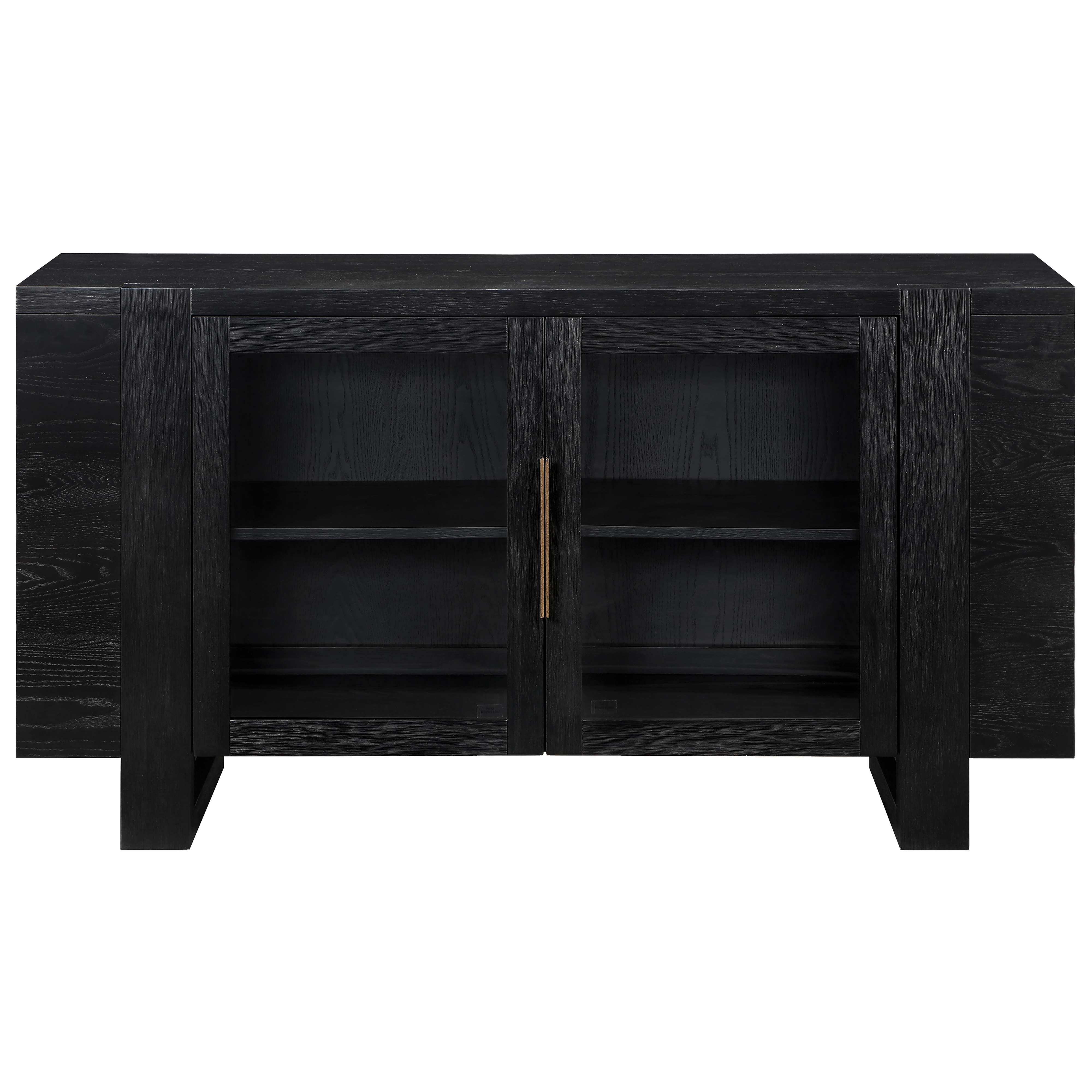 60" Glass-Door Server w/USB Ports &amp; Outlets