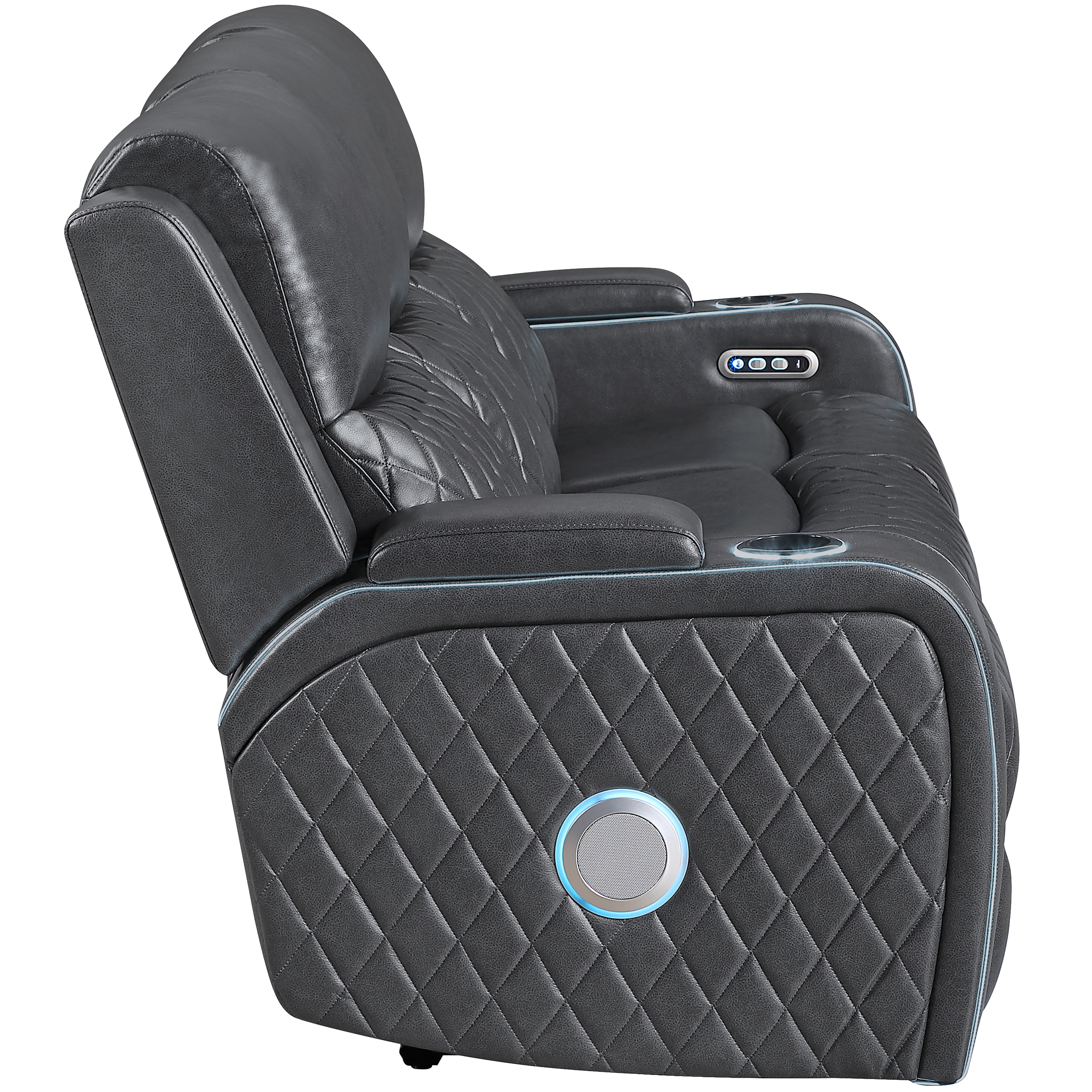 Power Reclining Sofa w/Soft Ambient Lighting