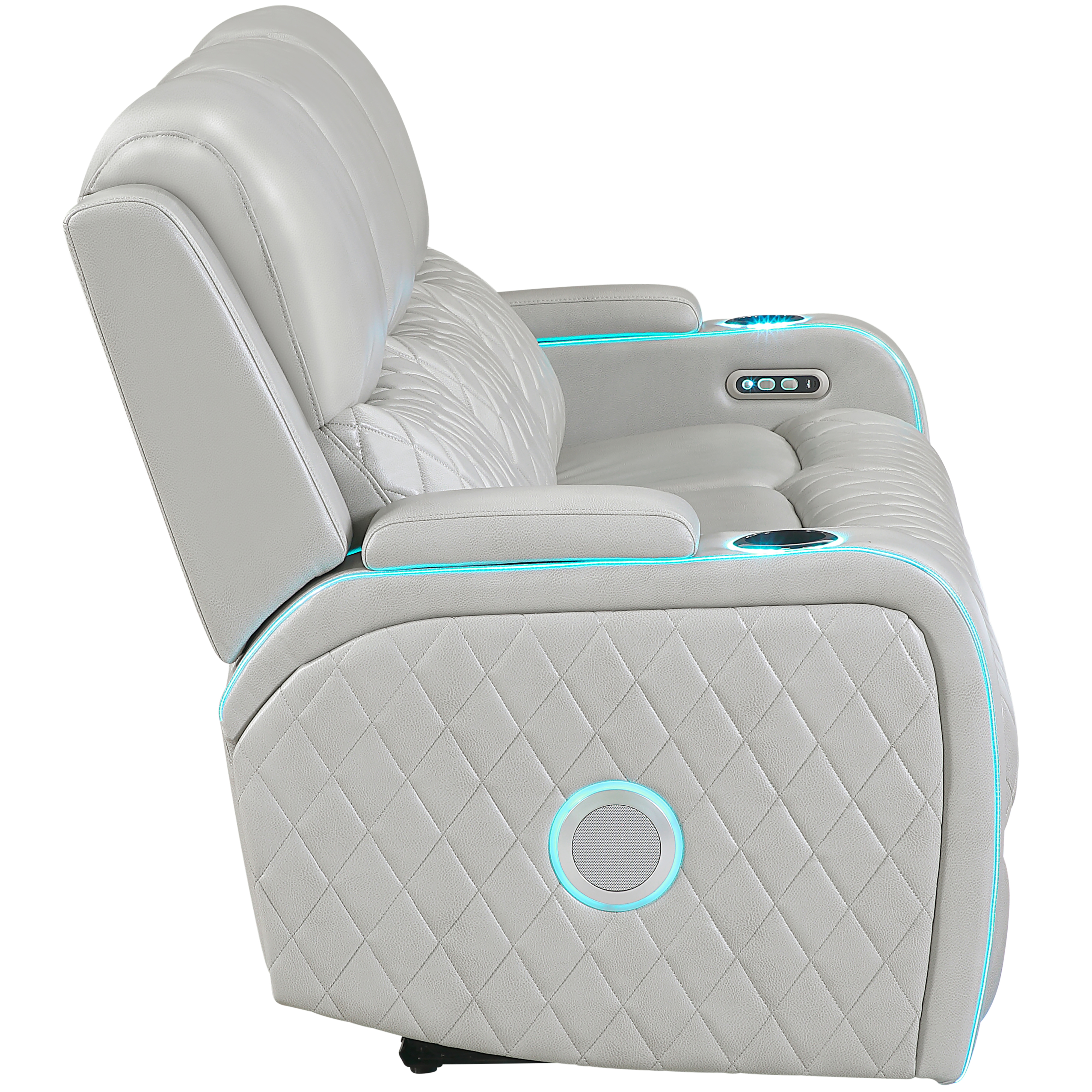 Power Reclining Sofa w/Ambient Lighting