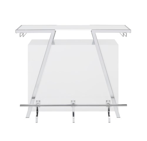 Contemporary Bar Table with Built-in LED Lighting