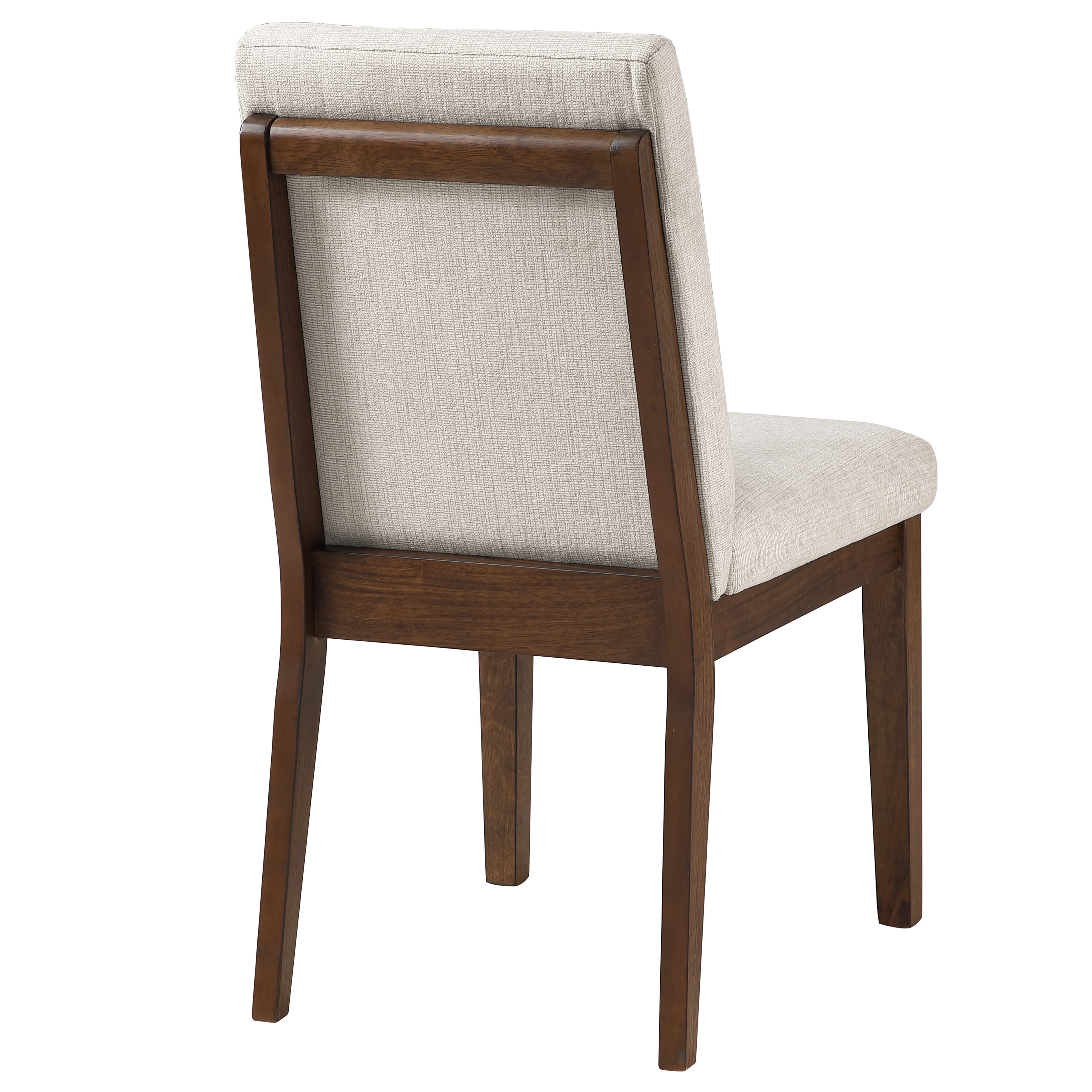 Upholstered Side Chair w/Wood-Trim Back