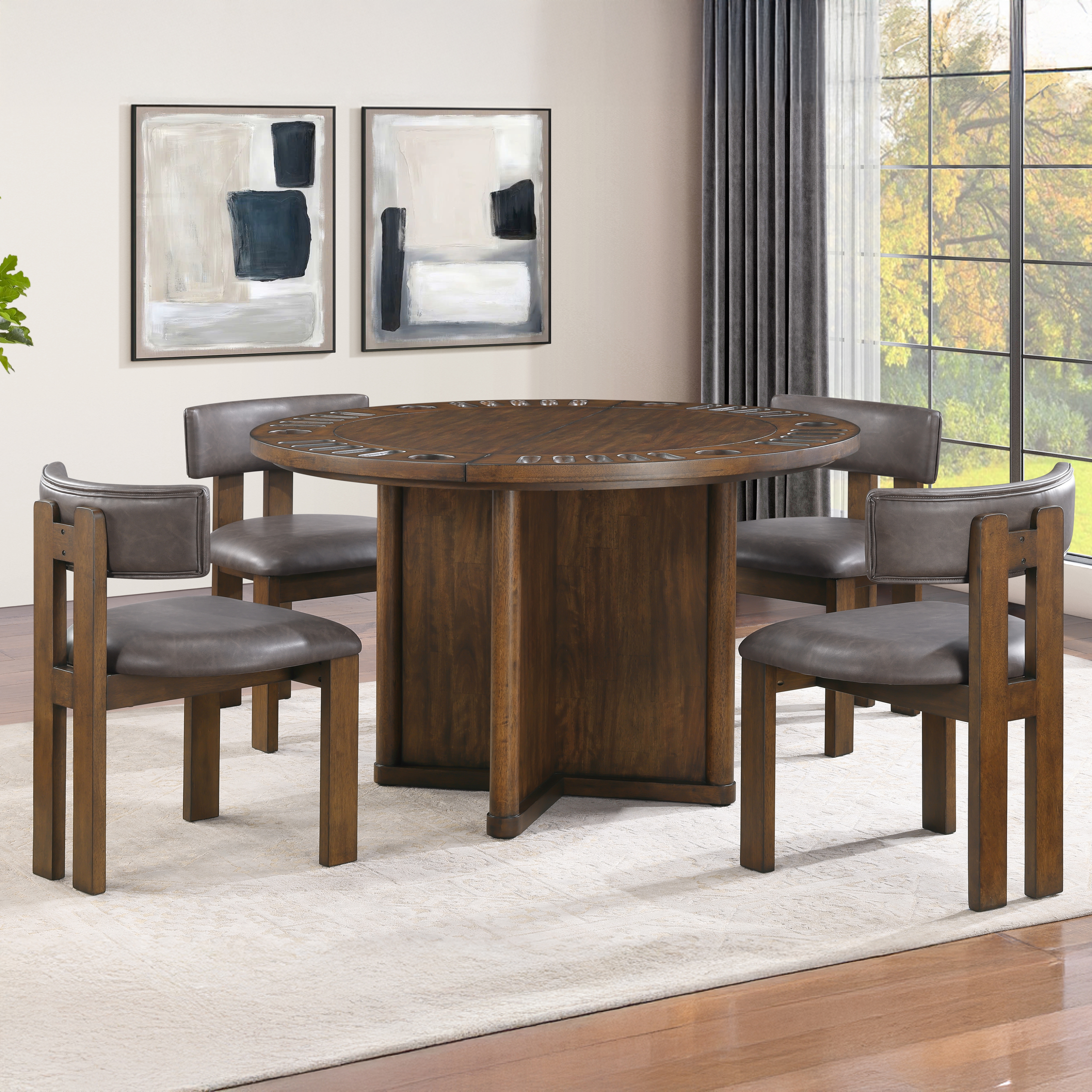 Steve Silver Cambridge Cambridge Dining Table With Game Table T