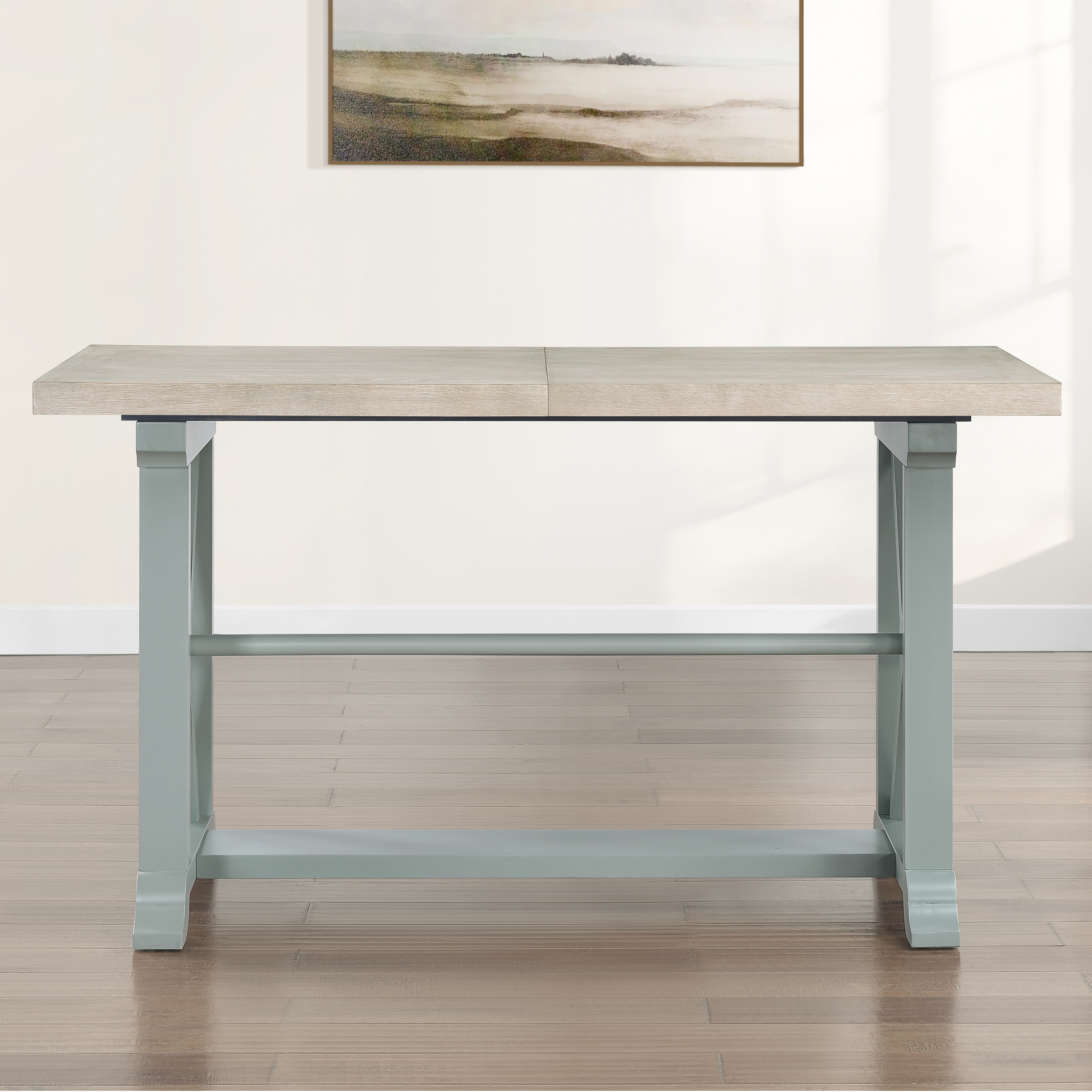 64" Ext. Counter Table w/Trestle Base