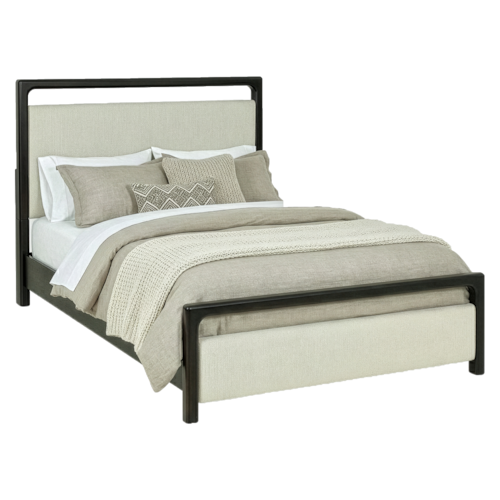 Contemporary Upholstered Queen Panel Bed