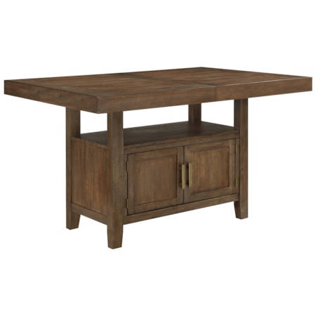 60"-80" Extension Counter Table w/Storage