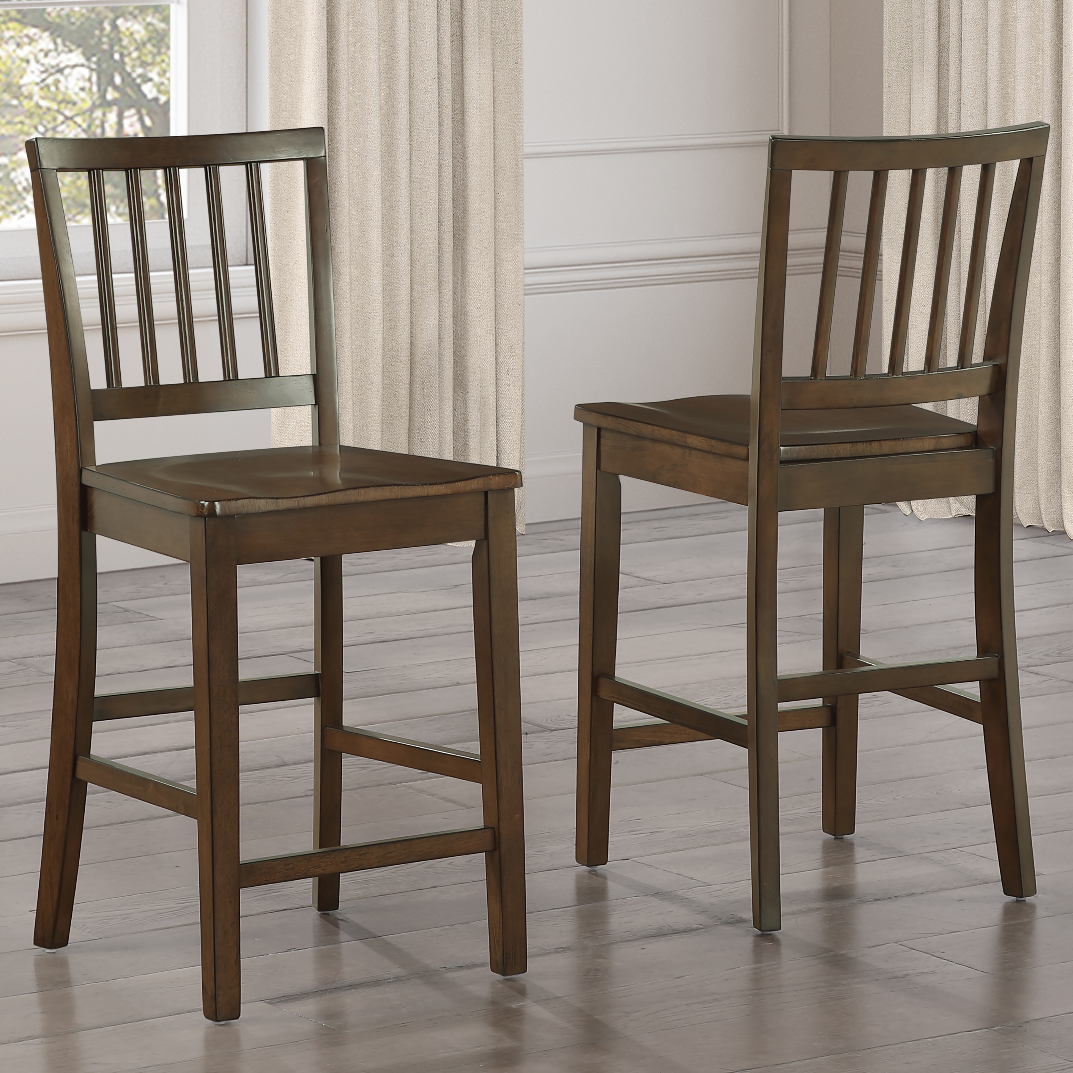 Steve Silver Joplin Slat-Back Counter Chair