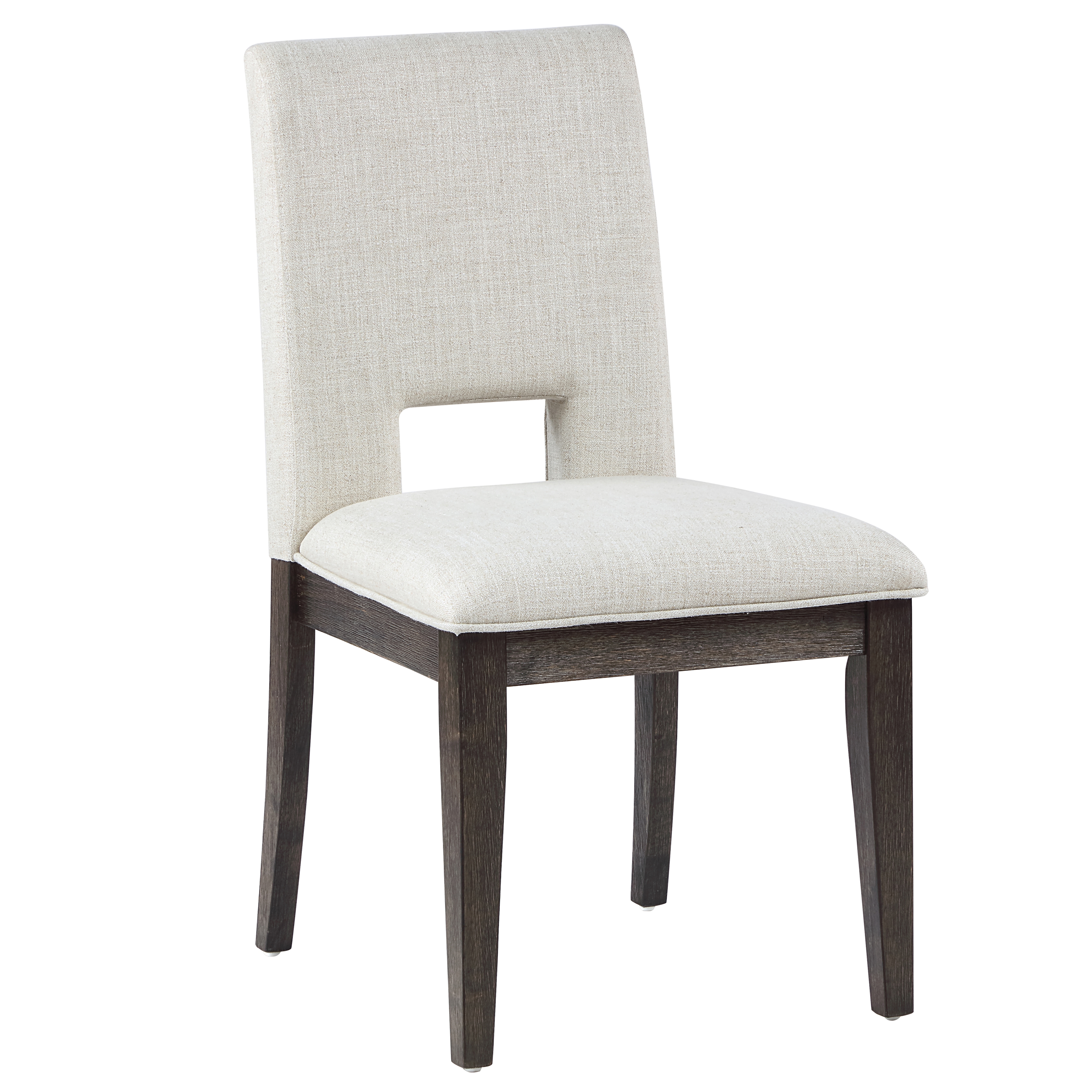 Velvet Upholstered Side Chair w/Escape Back