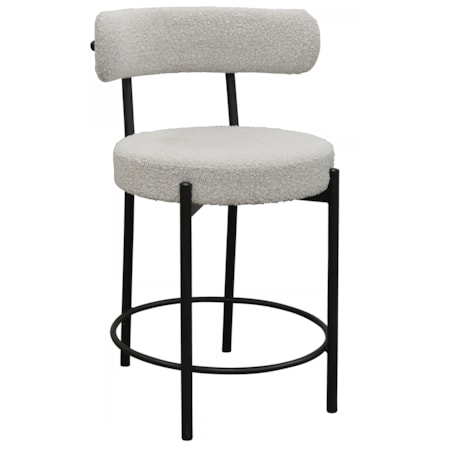 Upholstered Counter Chair w/Ergonomic Back