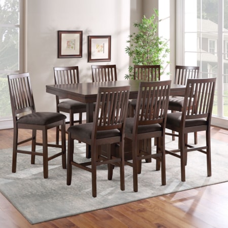 9-Piece Counter-Height Dining Set