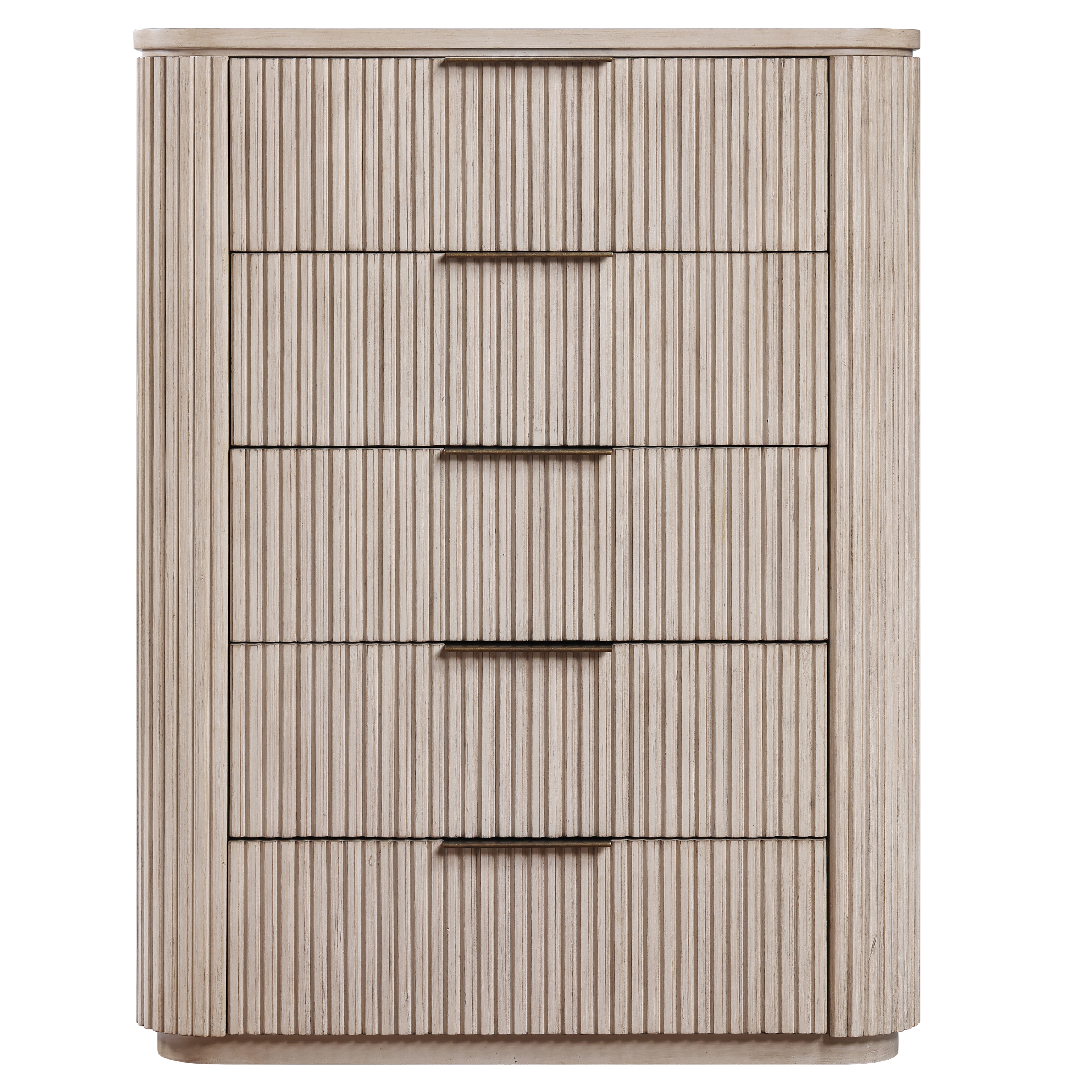 5-Drawer Chest w/Reeded Drawer Fronts
