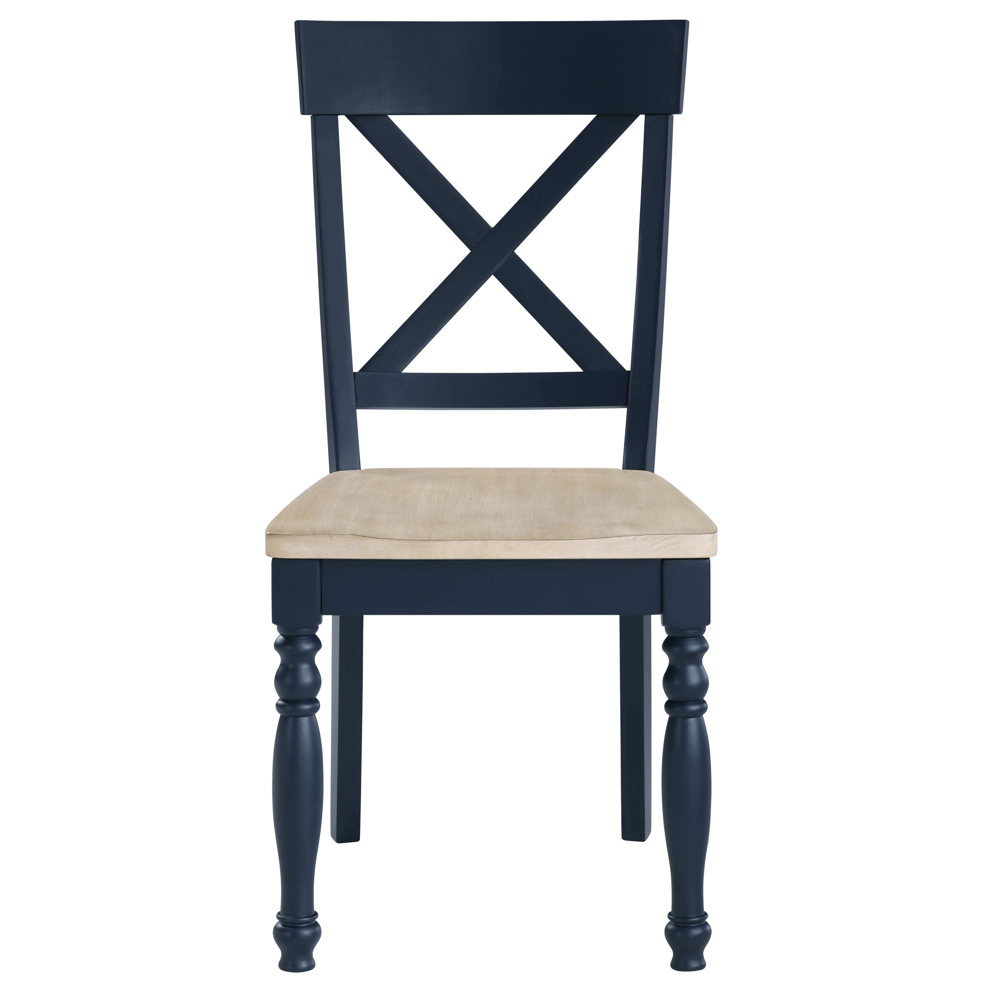 X-Back Side Chair w/Turned Front Legs