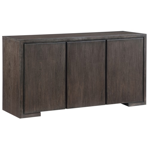 Contemporary 3-Door Server w/Adjustable Shelves