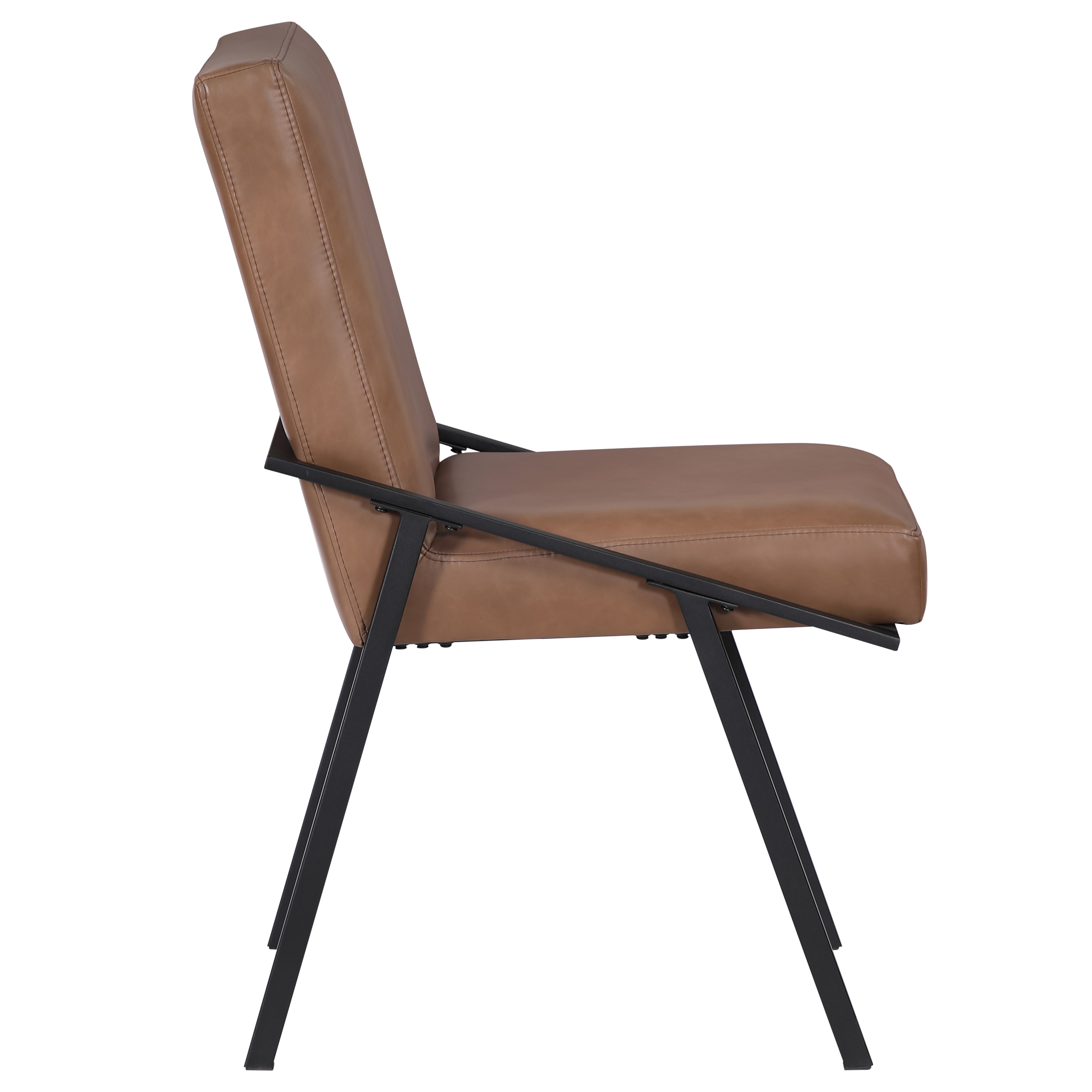 Faux-Leather Versatile Side Chair