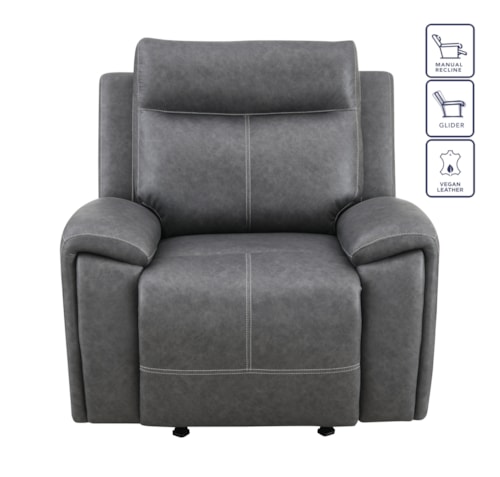 Gaston Casual Manual Glider Recliner