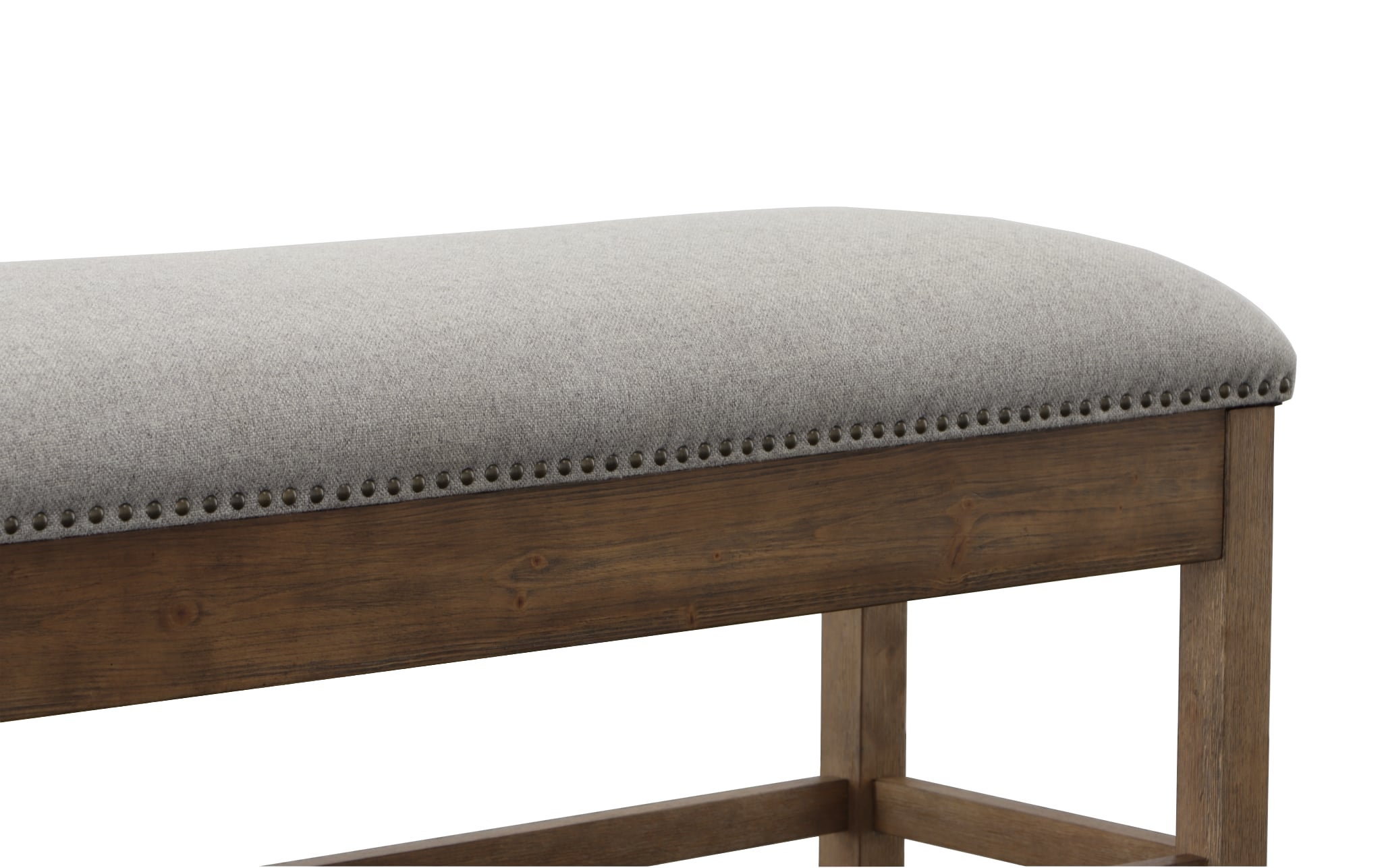 Upholstered Counter-Height Storage Bench