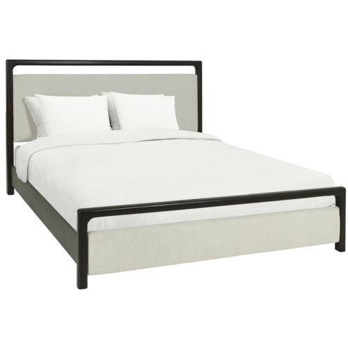 Contemporary Upholstered King Panel Bed
