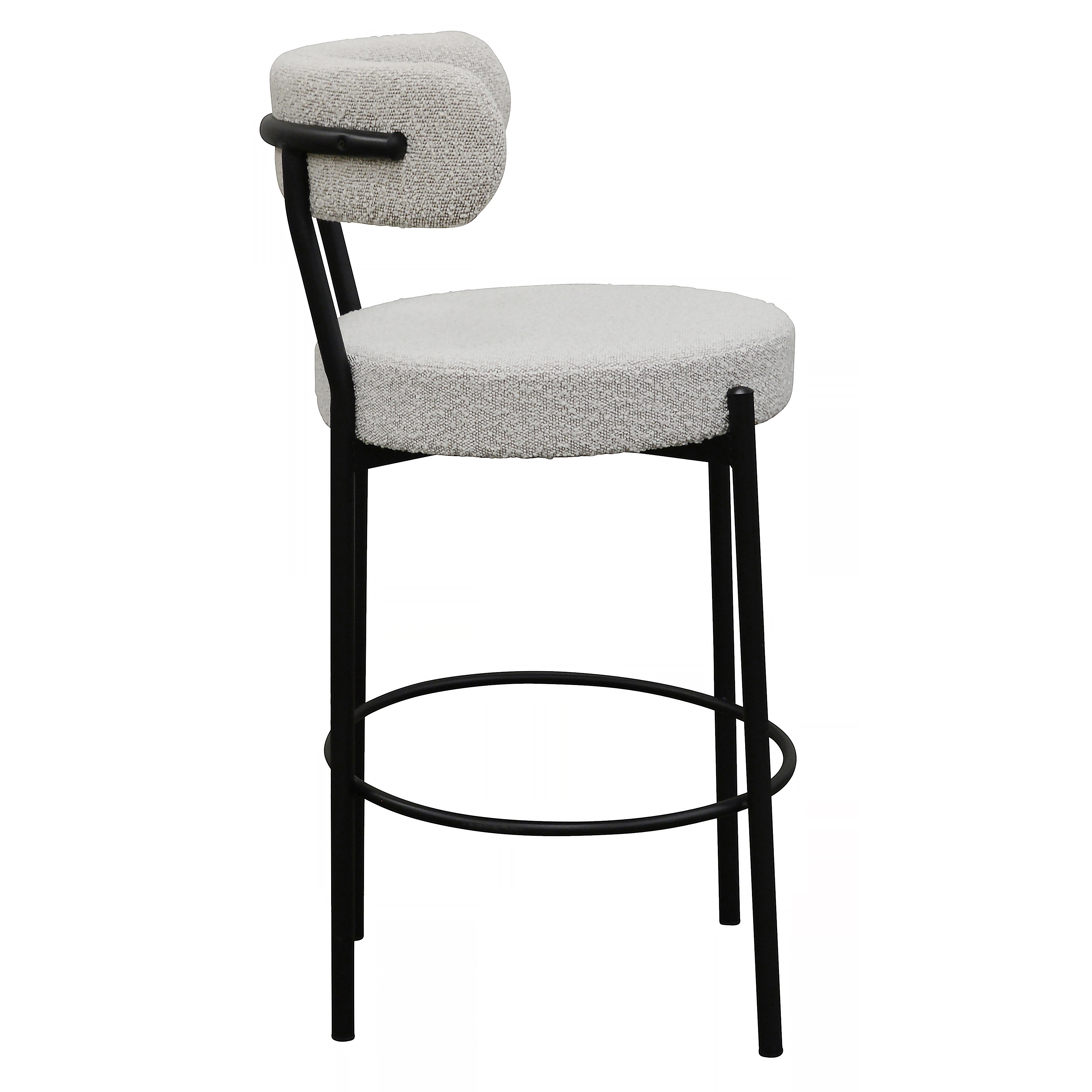 Upholstered Bar Chair w/Ergonomic Back