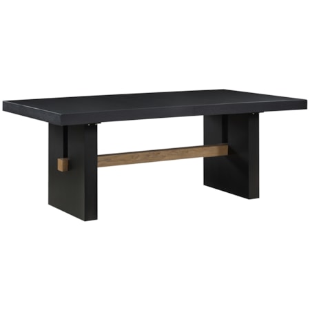 78"-96" Ext. Dining Trestle Table w/18" Leaf