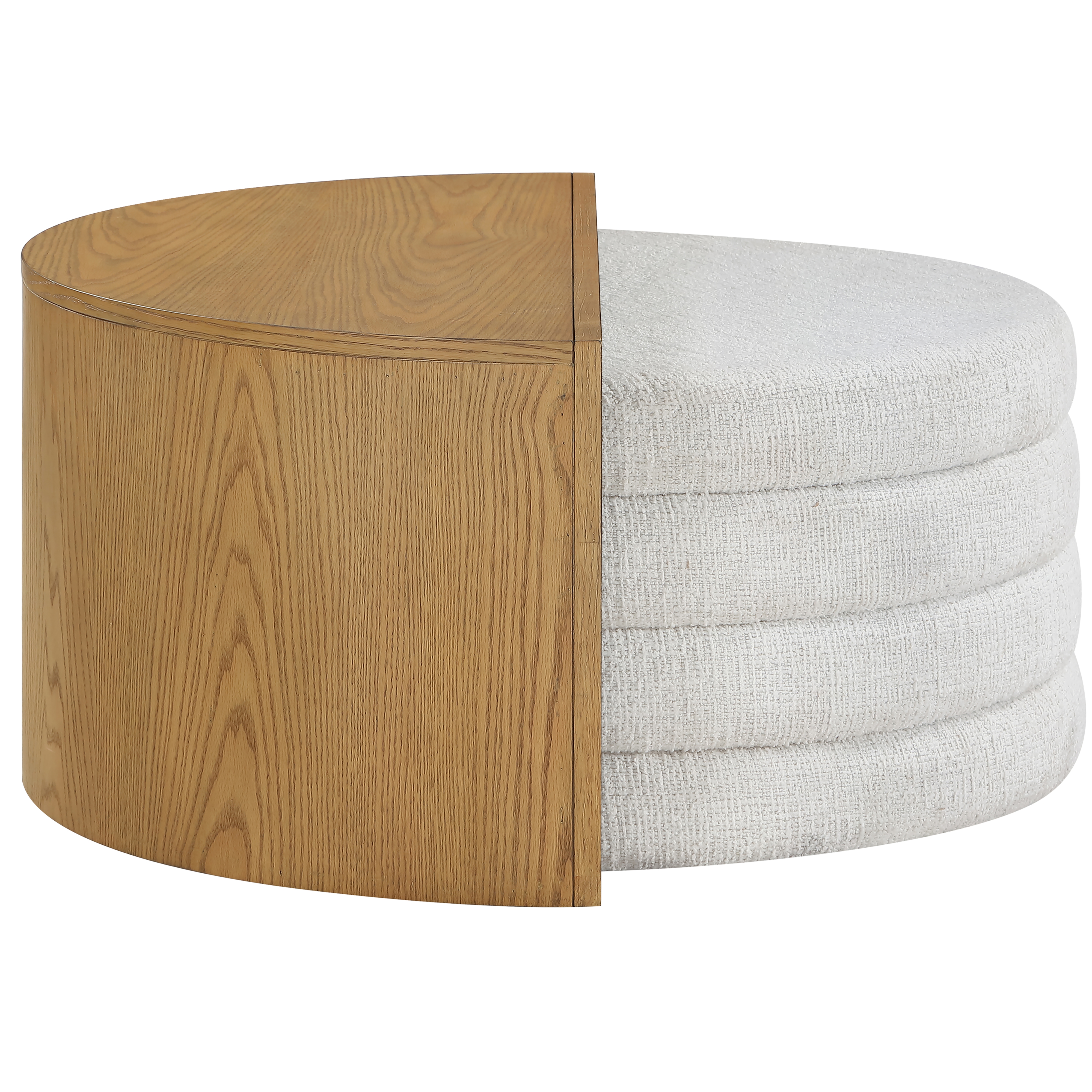 Nesting Demilune Cocktail Table w/Ottoman