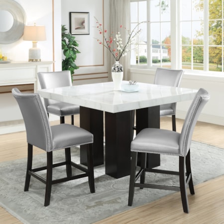 Square 5-Piece Counter Dining Set