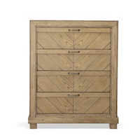 Montana Rustic 4-Drawer Bedroom Chest - Sand