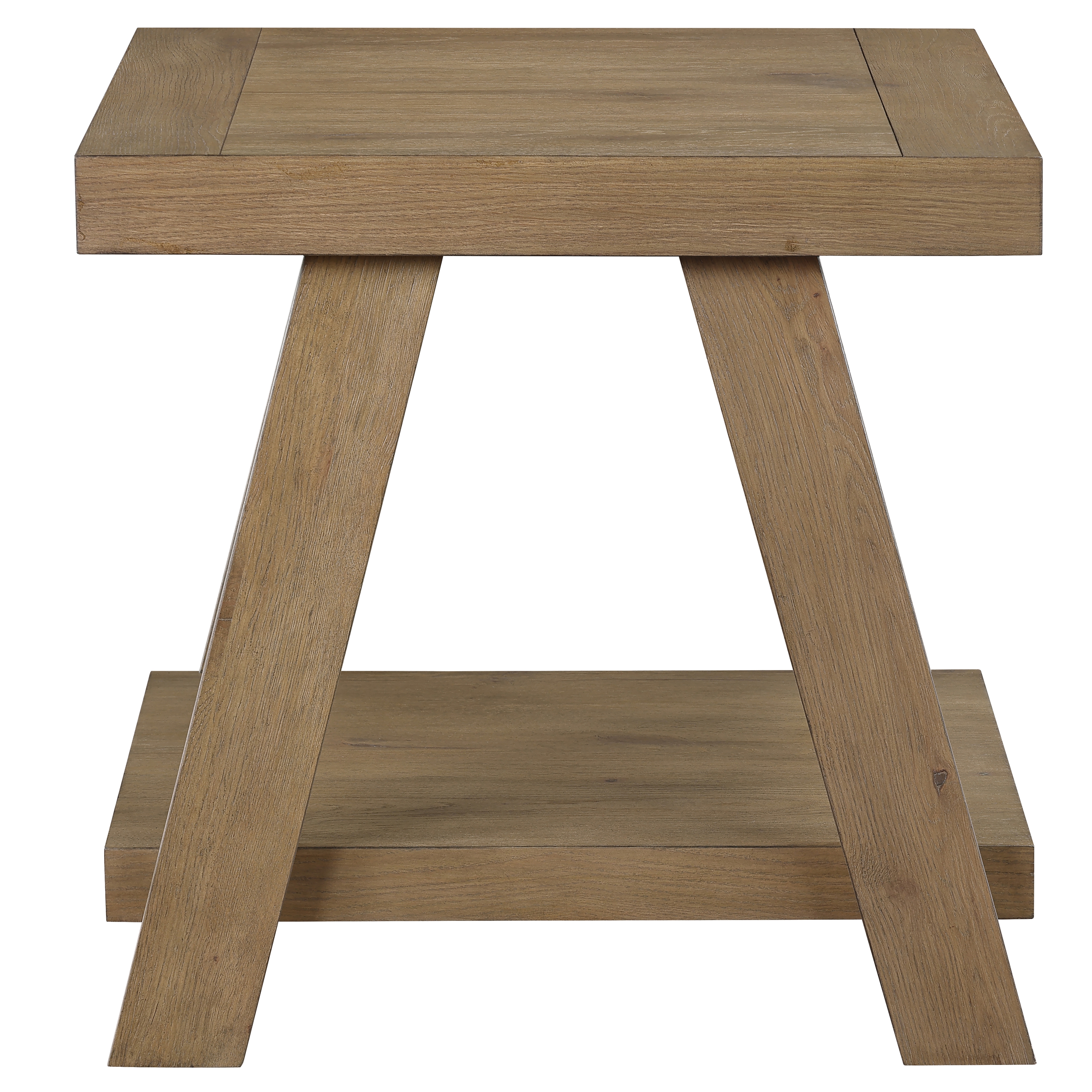 Solid Wood End Table w/Canted Legs