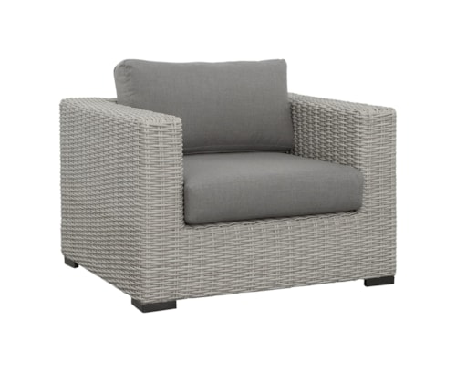 Blakely Coastal Outdoor Wicker Lounge Chair