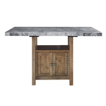 7-pc. Counter Dining Set w/Marble-Top Table