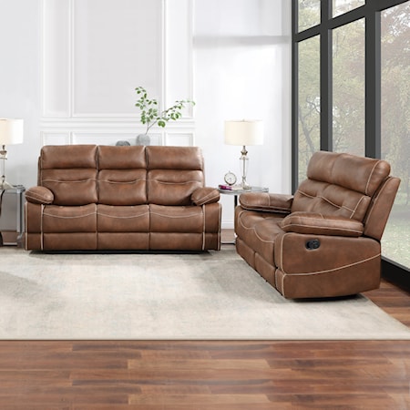 2-Piece Manual Reclining Living Set