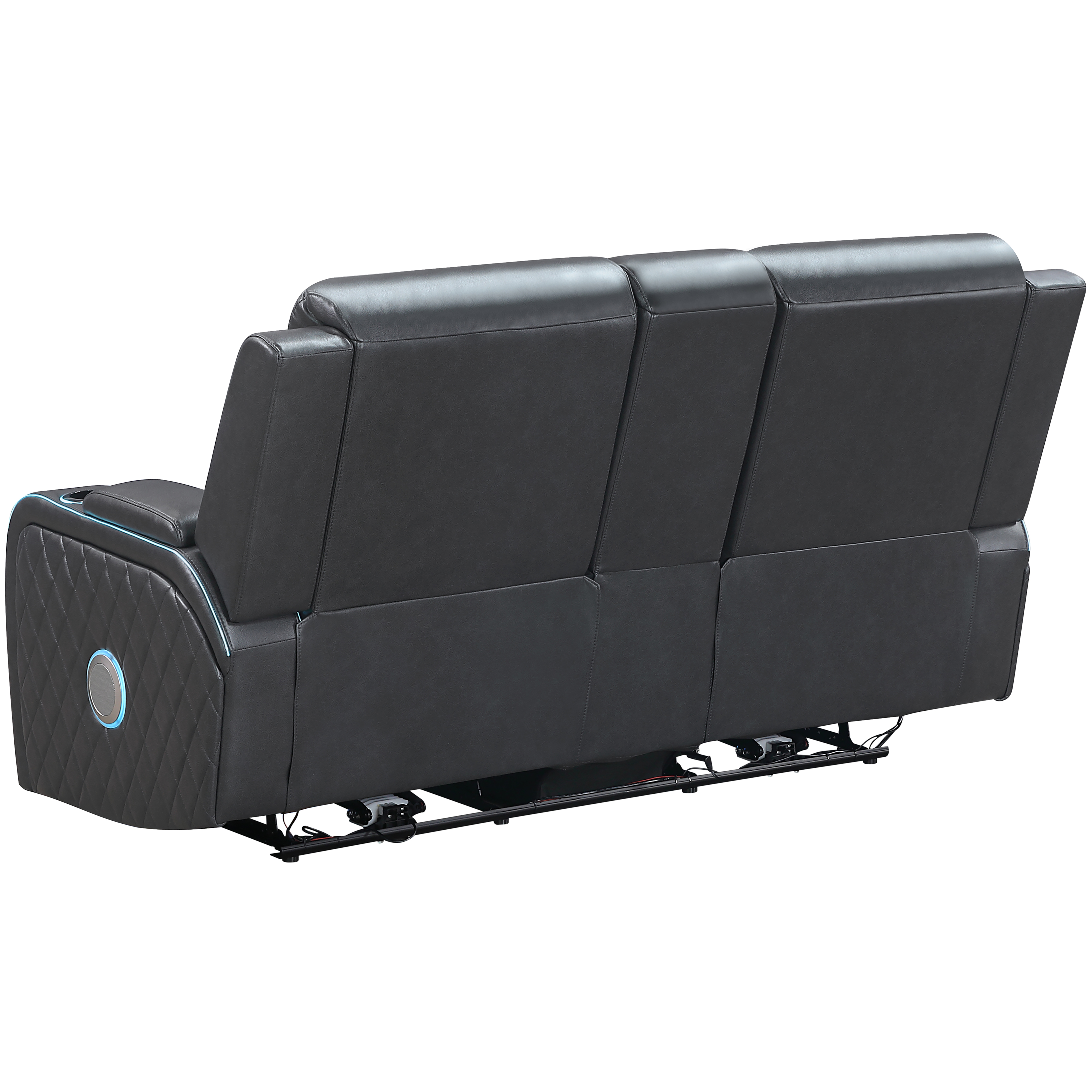 Power-Reclining Console Loveseat w/Speakers