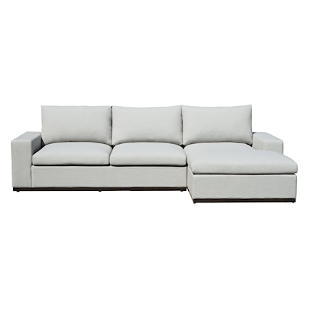 2-Piece Outdoor Chaise Sofa