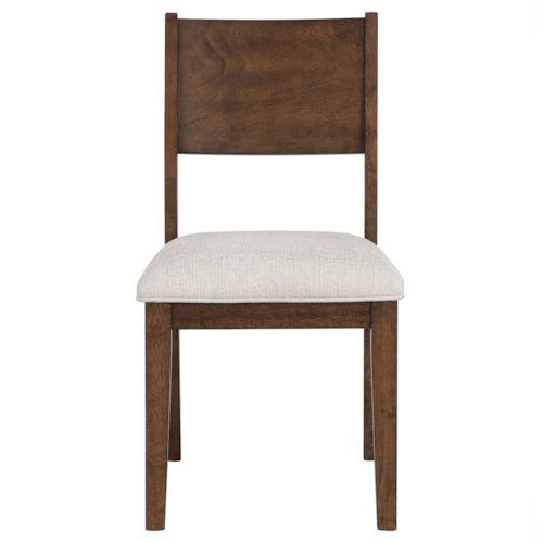 Transitional Side Chair w/Modern Open-Back Design
