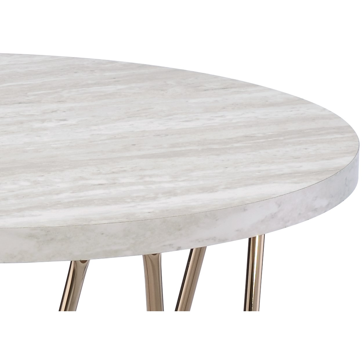 Prime Rowyn Faux Marble Top End Table