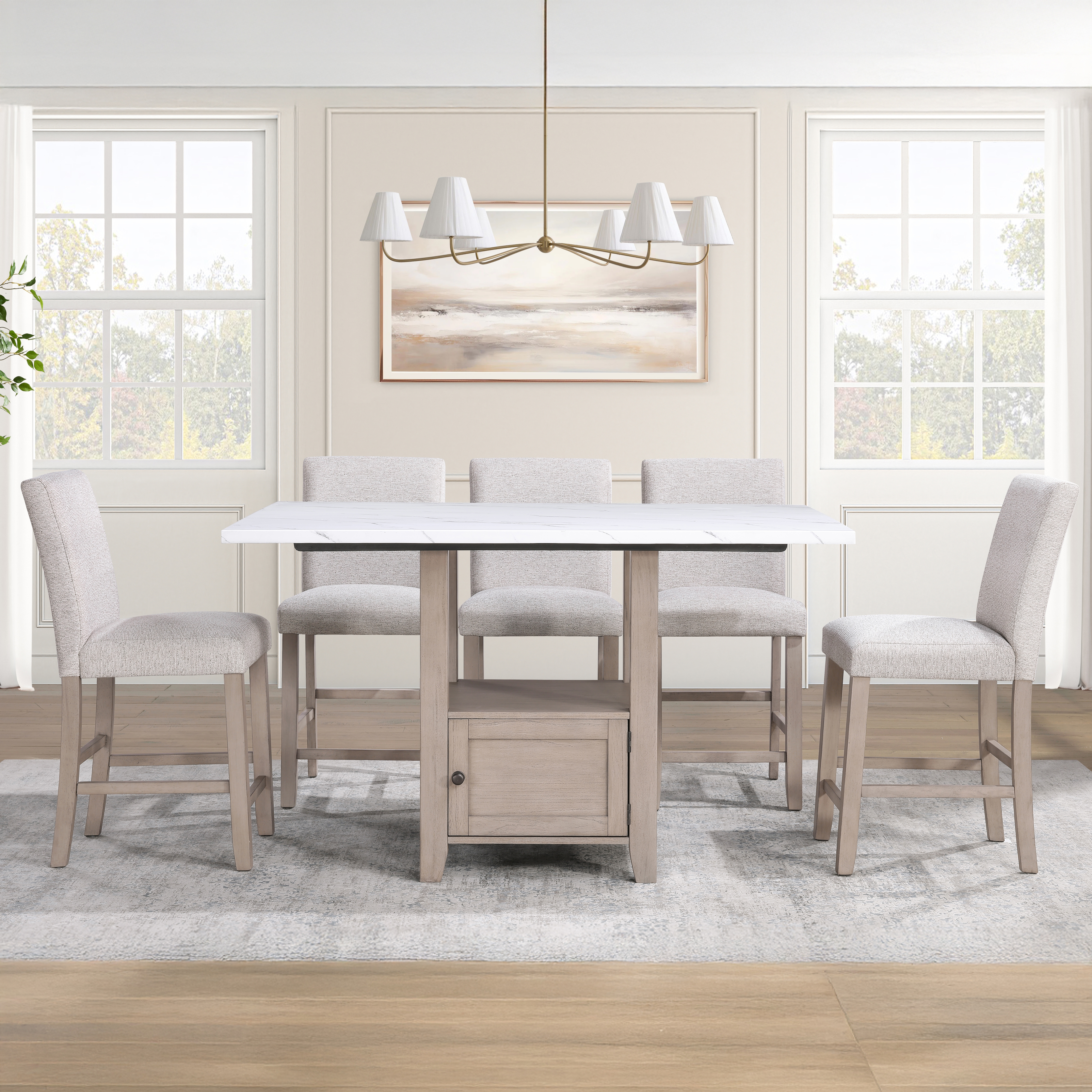 Steve Silver Taylor Upholstered Full-Back Counter Chair