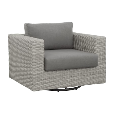 Outdoor Wicker Swivel Chair