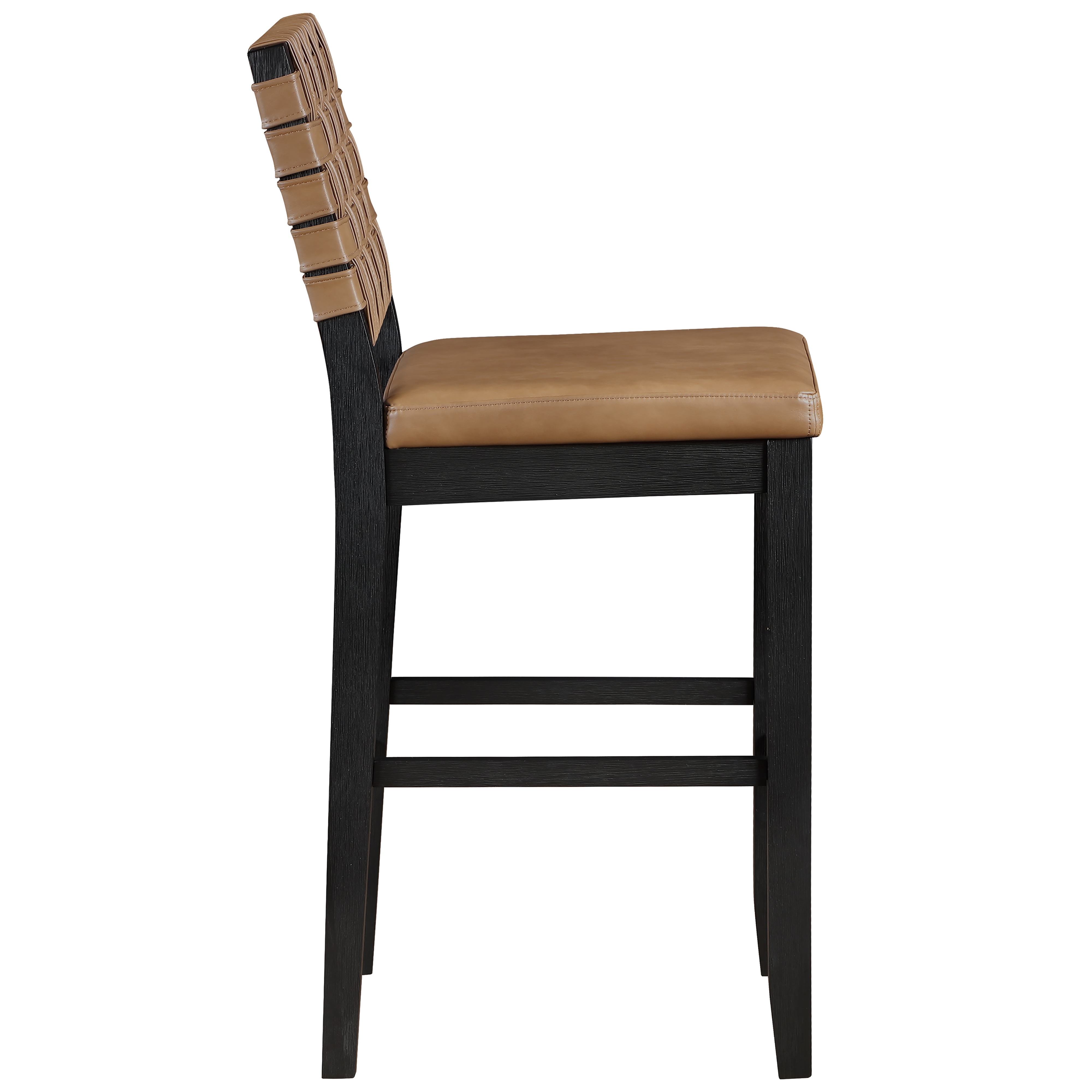 Steve Silver Reid Upholstered Webbed-Back Bar Chair