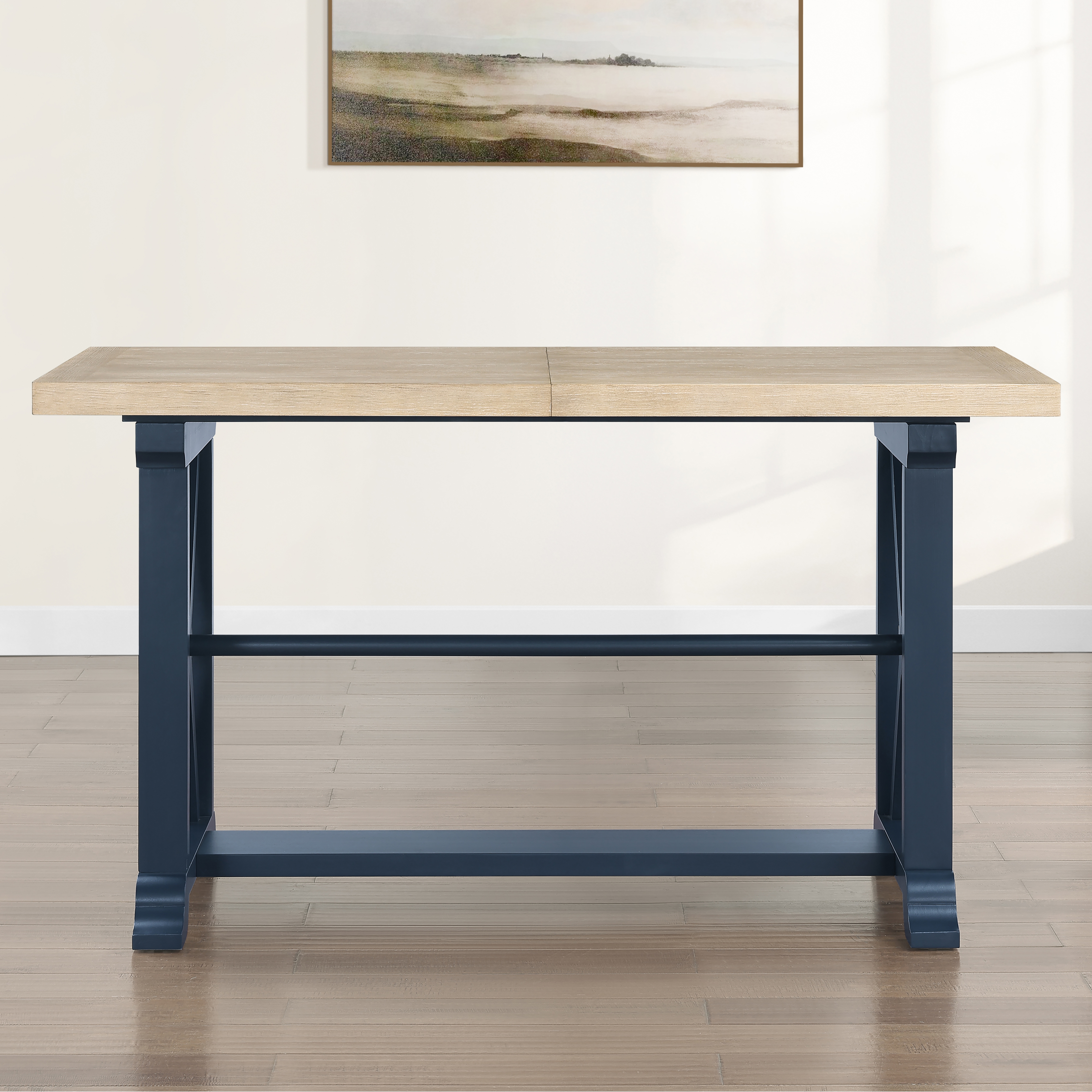 64" Ext. Counter Table w/Trestle Base