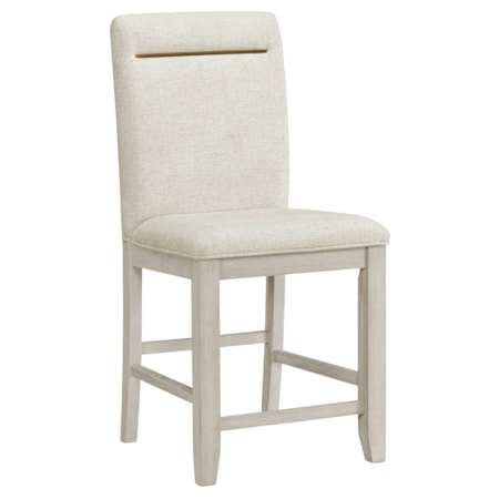 Upholstered Full-Back Counter Stool