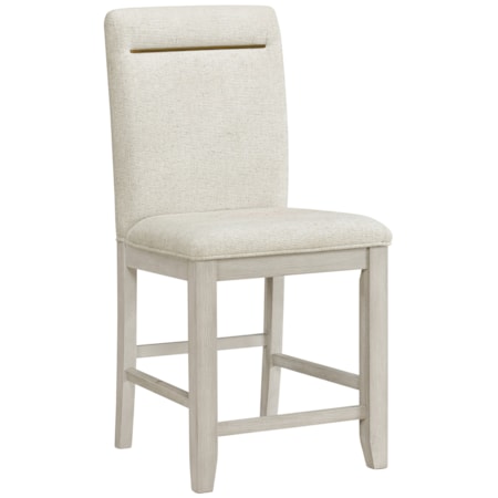 Upholstered Full-Back Counter Stool
