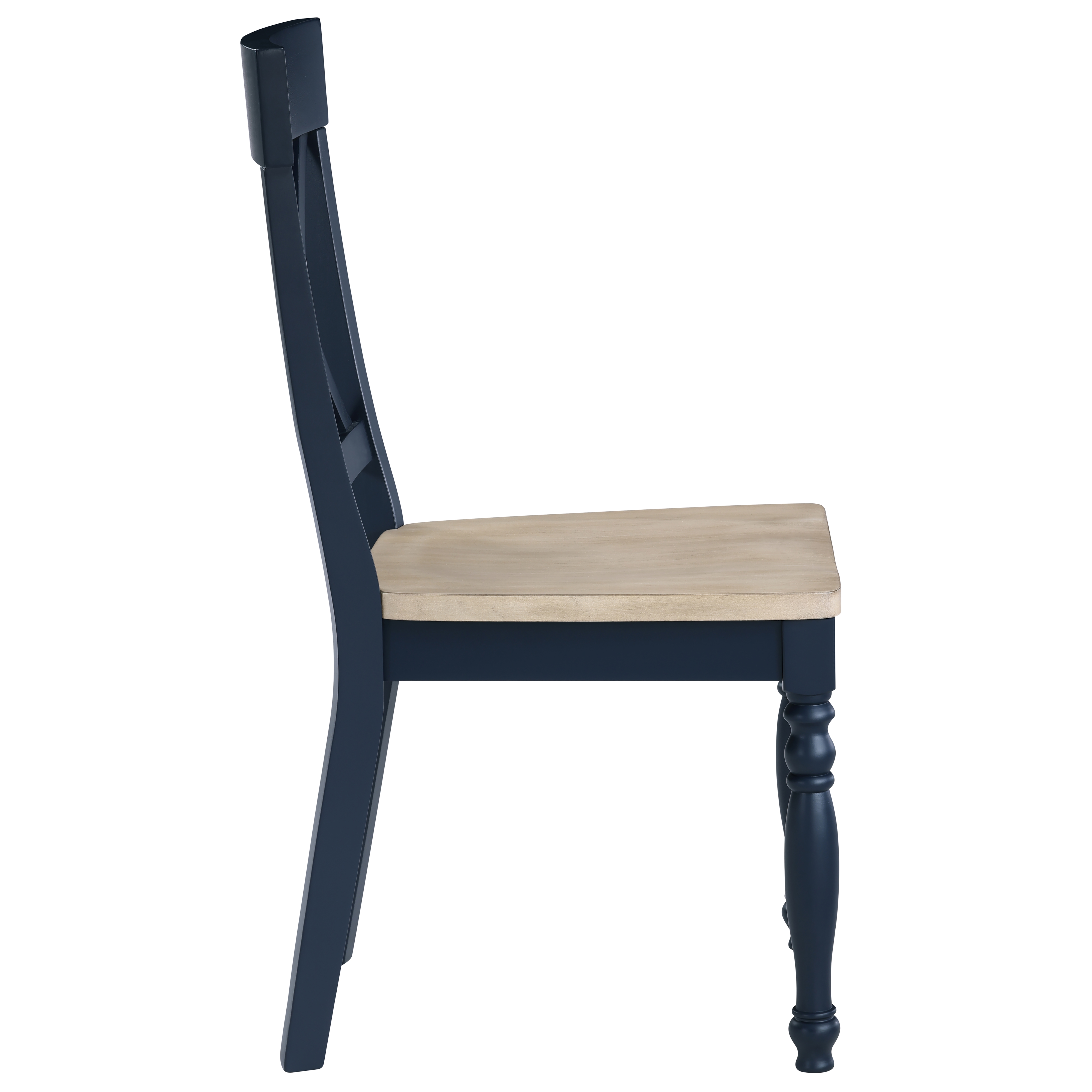 X-Back Side Chair w/Turned Front Legs