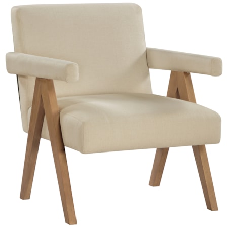 HELLA NATURAL AND BROWN ACCENT | CHAIR