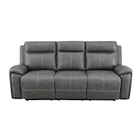 Gaston Casual Faux Leather Recliner Sofa