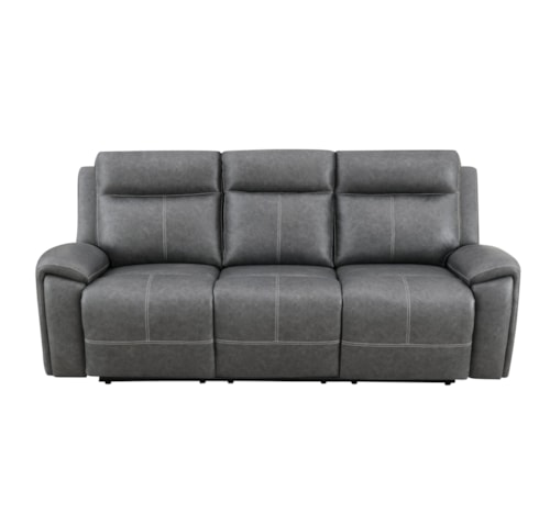 Gaston Casual Faux Leather Recliner Sofa