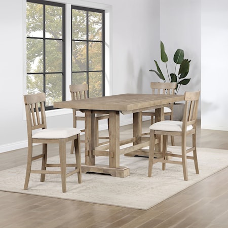 5-Piece Counter-Height Dining Set