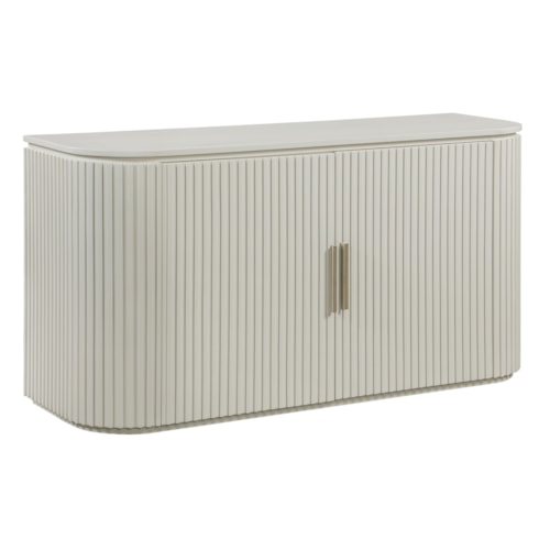 Contemporary 2-Door Dining Server with Adjustable Shelves
